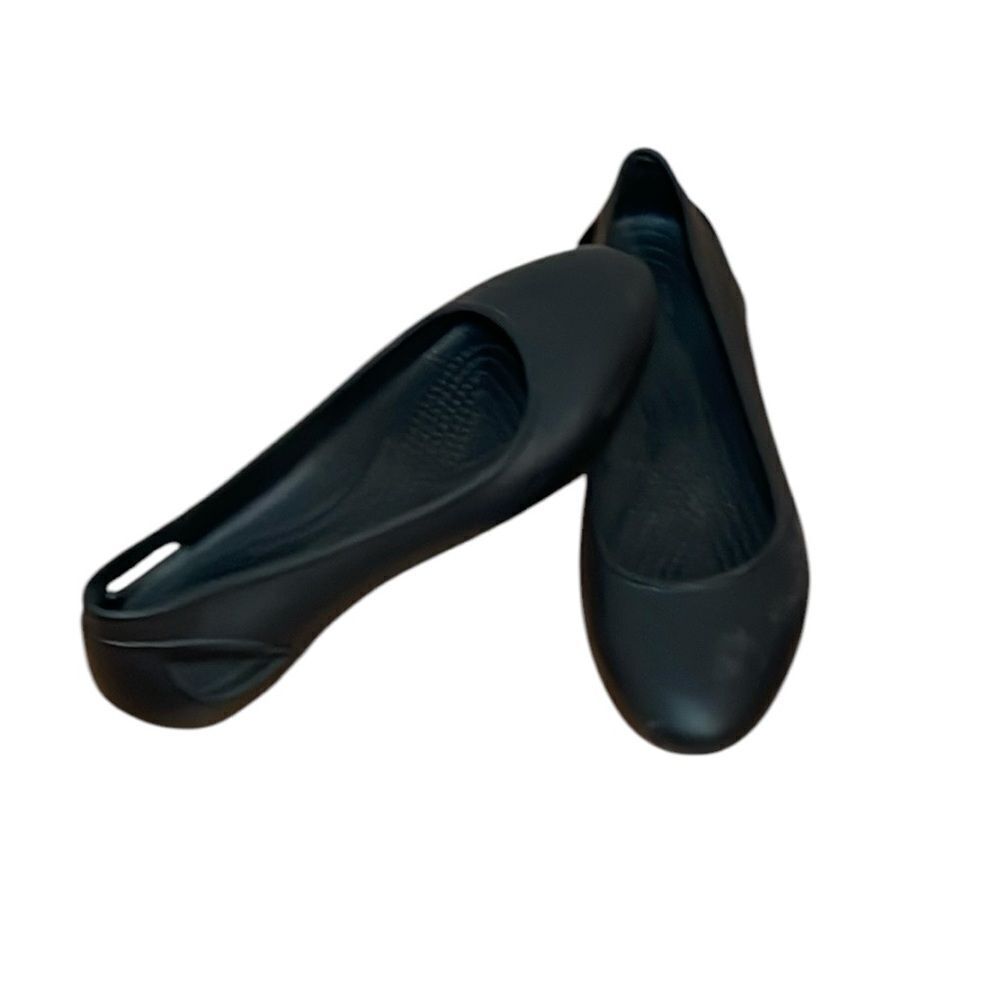 CROCS Women's Black Slip-On Ballet Flats